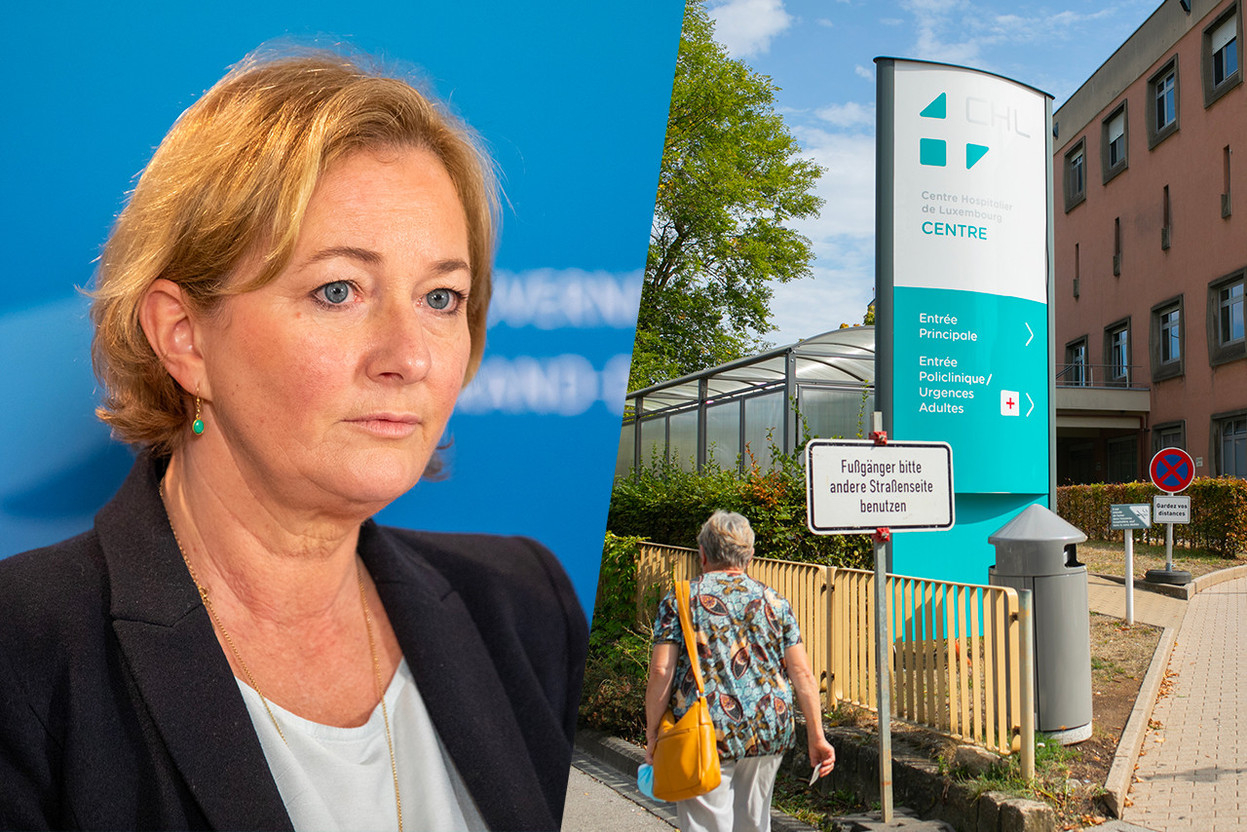 Minister of health Paulette Lenert sought to reassure MPs about the CHL’s "black list" of patients. (Photos: Romain Gamba and Matic Zorman/Maison Moderne/archives. Editing: Maison Moderne)
