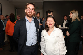 Alexandre Bars (PWC Luxembourg) and Madalina Maria Chelaru (European Depositary Bank). Photo: Marie Russillo/Maison Moderne