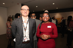 Andrei Costica (Allen & Overy) and Jocelyne Niyomukesha (UBS Europe). Photo: Marie Russillo/Maison Moderne