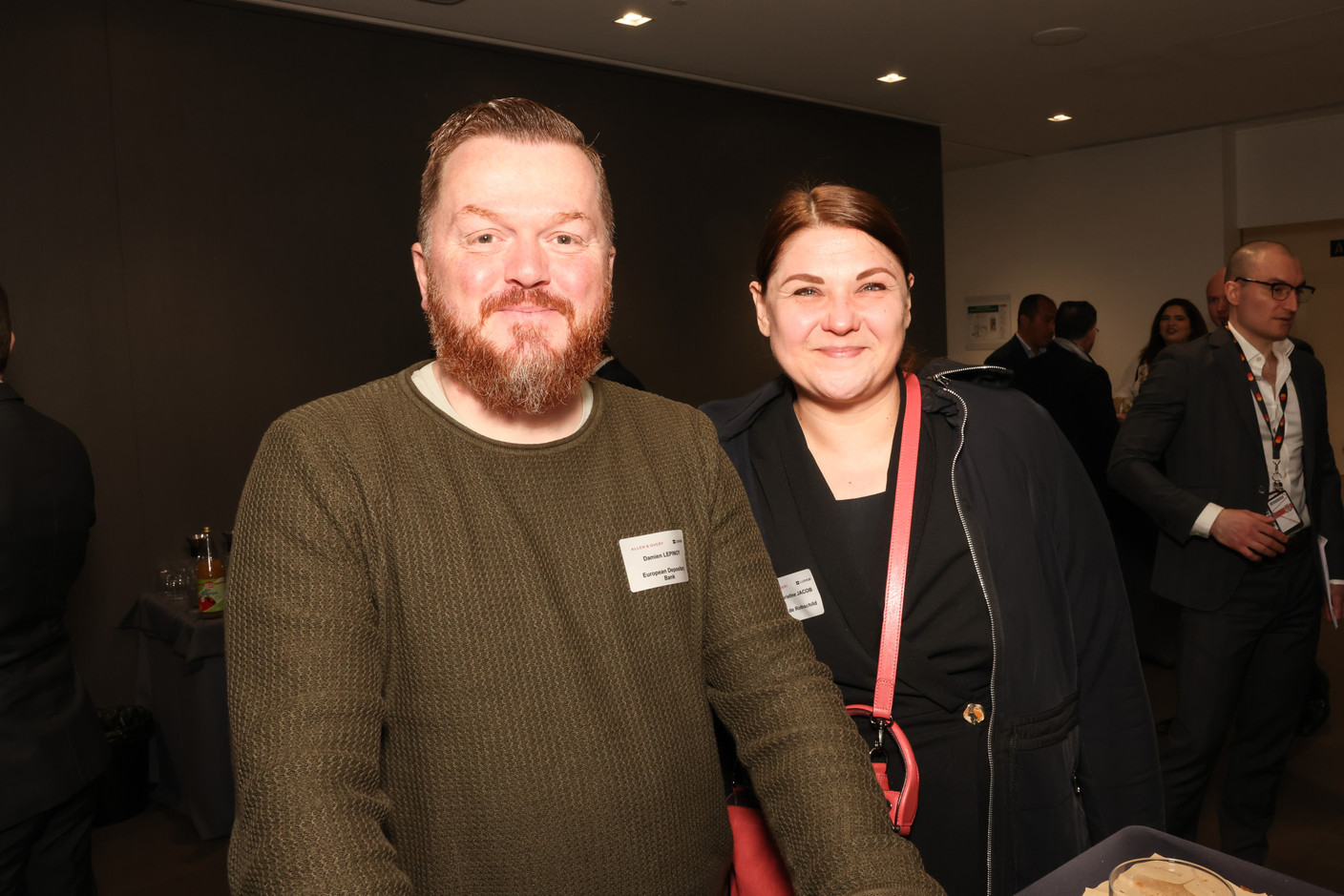 Damien Lepinoy (European Depositary Bank) and Anne-Christine Jacob (Edmond de Rothschild). Photo: Marie Russillo/Maison Moderne