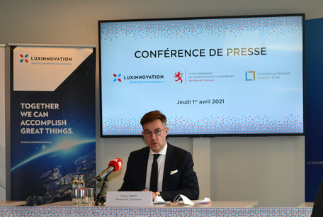 Le ministre de l’Économie Franz Fayot a annoncé, ce jeudi 1er avril, le lancement du premier appel à projets concernant les technologies de la santé. (Photo: MECO)