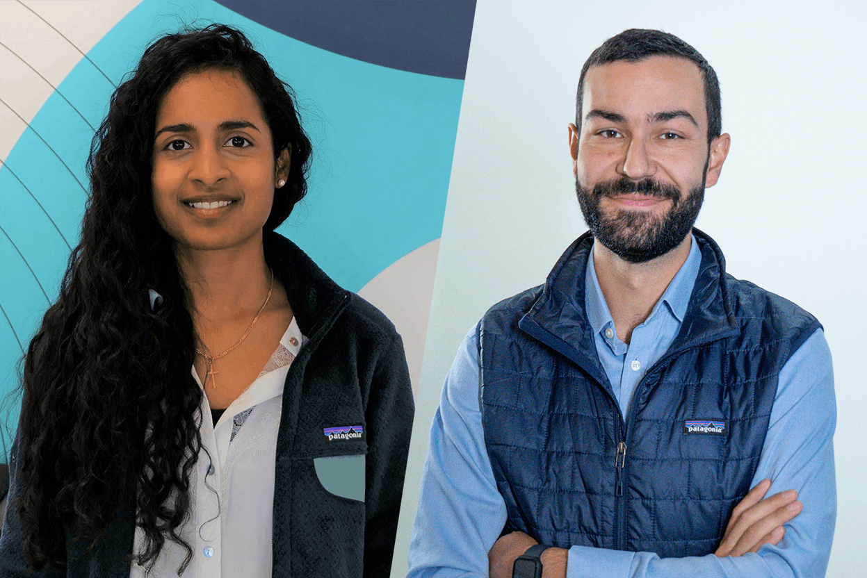 Navina Rajan (left), senior analyst, and Nicolas Moura (right), analyst, EMEA private capital, co-authored a Pitchbook private equity report published on 19 July 2023. Photos: Provided by Pitchbook. Montage: Maison Moderne