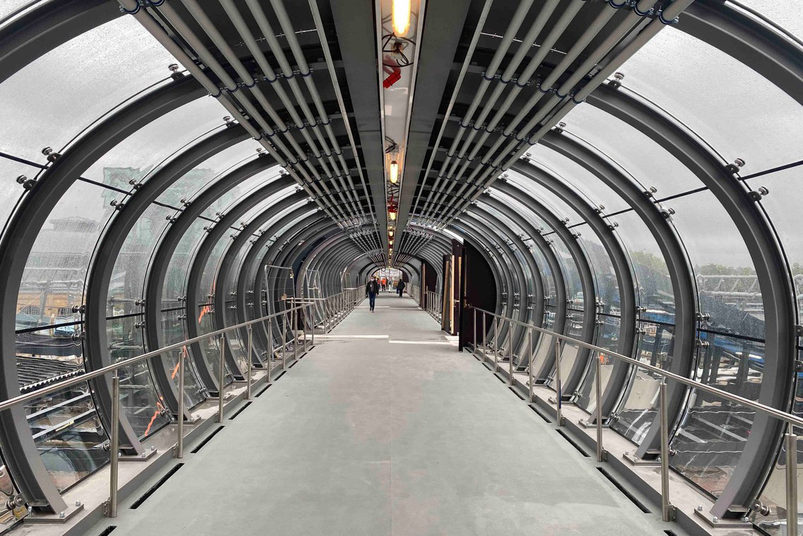 The footbridge is now open to the public after four months of work. The finishing touches still need to be done. (Photo: Paperjam)