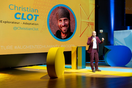 L’explorateur Christian Clot a séduit l’assistance en racontant ses aventures en Patagonie pour expliquer l’incroyable pouvoir du cerveau humain. (Photo: Woop)