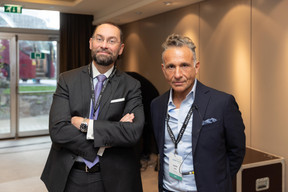 Arnaud Misset (Caceis) et Edward Glyn (Calastone) se sont entretenus sur les perspectives du marché lors du Calastone Connect Forum qui s’est tenu le 7 novembre au Sofitel du Kirchberg. (Photo: Romain Gamba/Maison Moderne)