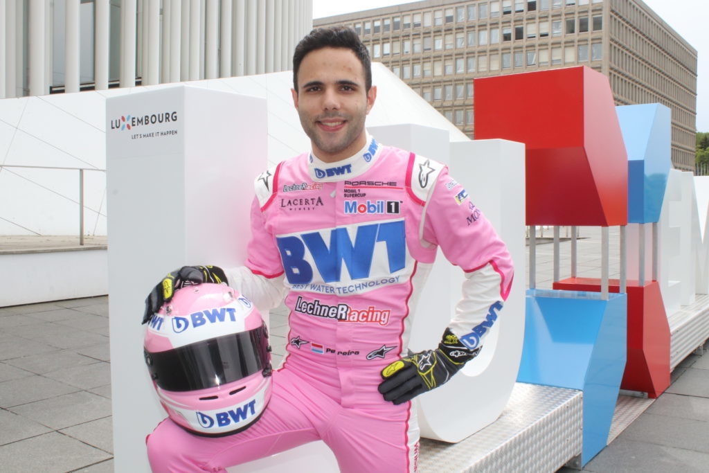Dylan Pereira, in his distinctive pink BWT Lechner Racing suit, is a “true sports ambassador” of Luxembourg said sports minister Georges Engel. ATP THILL ARTHUR