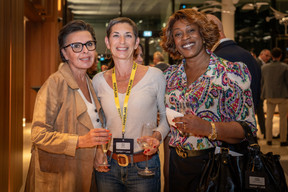 Maria Dowlatshahi, Aline Puget (Paperjam) and Jackye Elombo (Euraalex Law Firm). (Photo: [V]you)