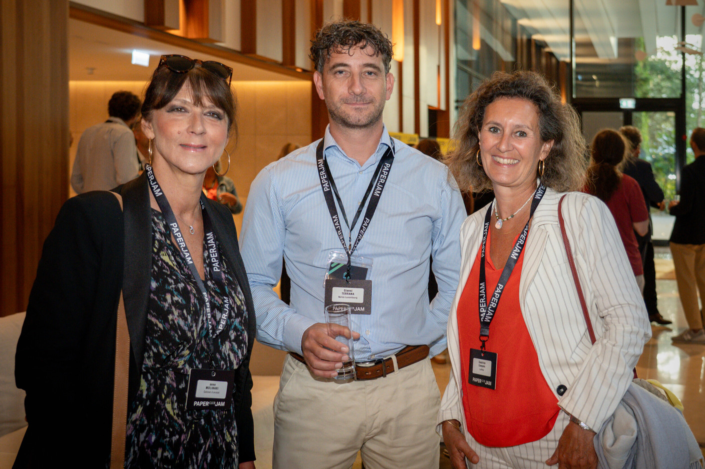 Anne Molinari (Anne Molinari), Gianni Terrana (Nalios Luxembourg) and Sandrine Compain (LuxRelo). (Photo: [V]you)