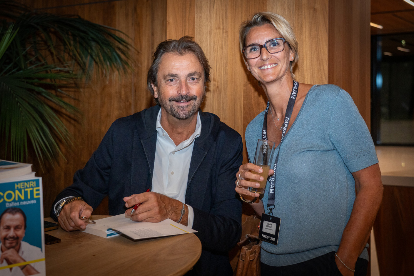 Henri Leconte (HL&Co Performance) and Caroline Lamboley (Lamboley Executive Search). (Photo: [V]you)