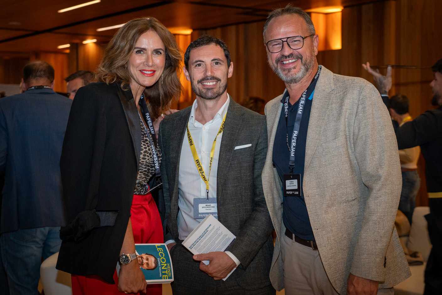 Mina Di Liberatore (NM Concept), Mikaël Spezzacatena (Paperjam) and Frederic Kieffer (Chauffage Federspiel). (Photo: [V]you)