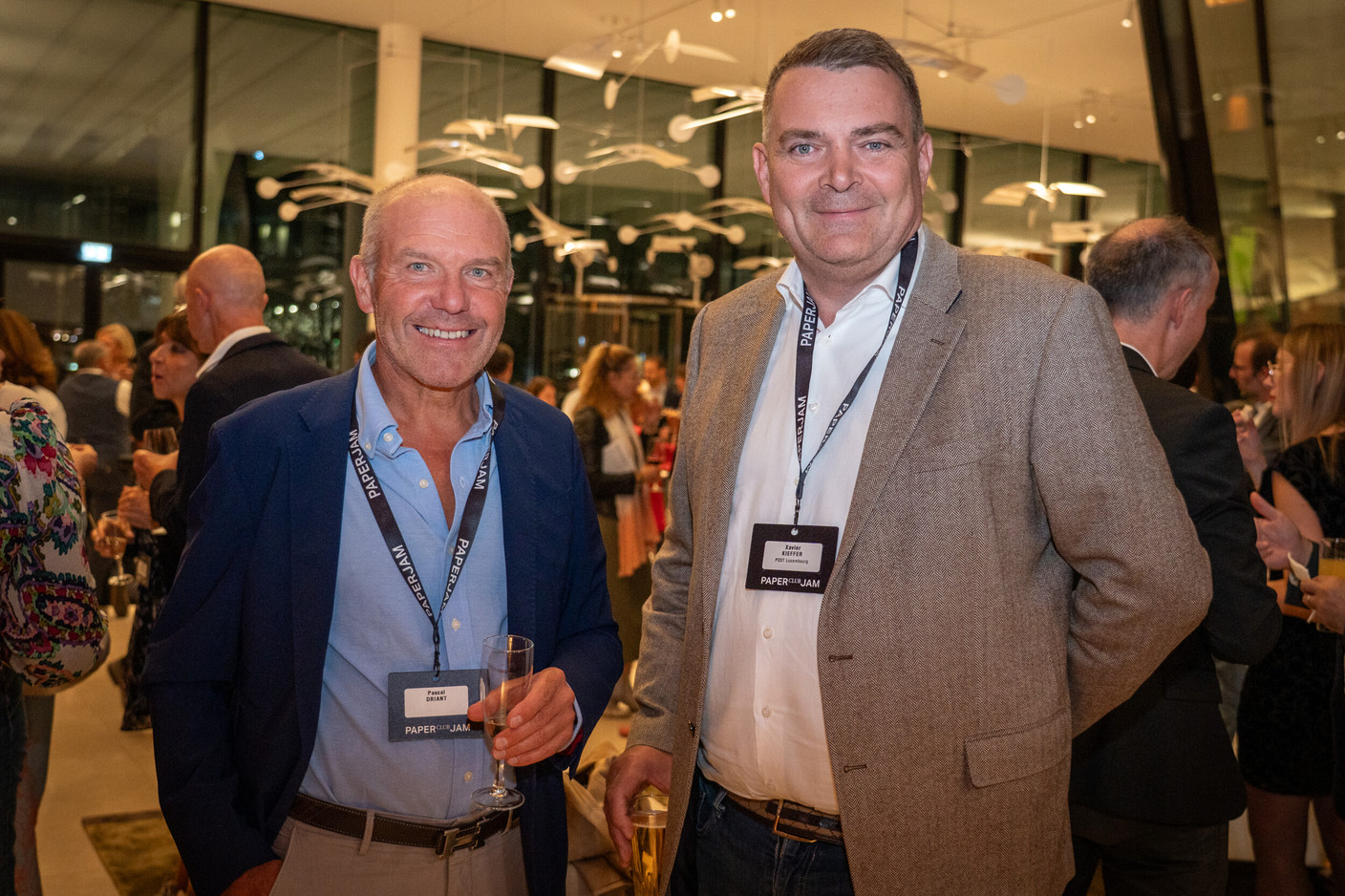 Pascal Driant and Xavier Kieffer (Post Luxembourg). (Photo: [V]you)