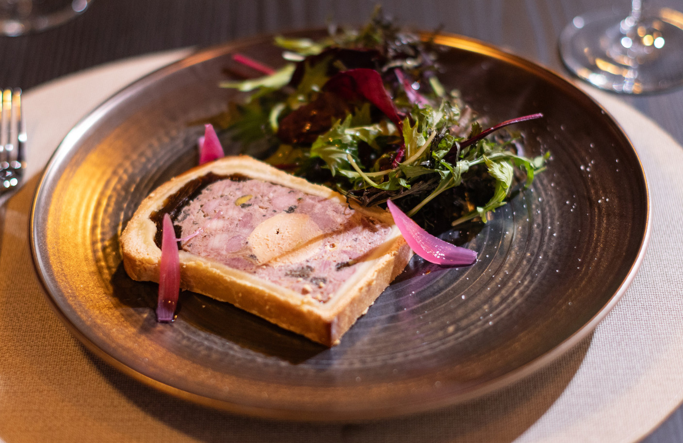 A homemade pâté en croûte, the technique of which was learned from the world champion. Photo: Guy Wolff/Maison Moderne