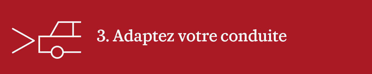 Anticipez vos freinages, pour ne pas avoir à freiner plus fort et bloquer les roues. Maison Moderne