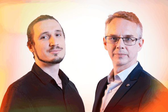 Antoine Thévenoux, consultant innovation 3D, et Stéphane Barthélémy, consultant innovation chez Intech. (Photo: Maison Moderne)