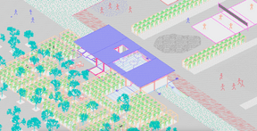 À côté de la maison, le terrain peut être transformé en zone d’activités en plein air. ((Illustration: Petite Maison))