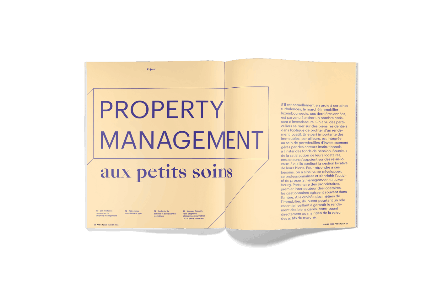 Dossier Enjeux sur le property management. (Photo: Maison Moderne)