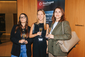 Eleonora Cassella, Victoria Döringer and Elisa Prado (Finologee). (Photo: Julian Pierrot/Paperjam)