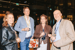Marianne Martin (Wisag), Etienne Velasti (Paperjam), Marie-Hedwige El-Khoury and Charles Boniver (Forvis Mazars). (Photo: Julian Pierrot/Paperjam)