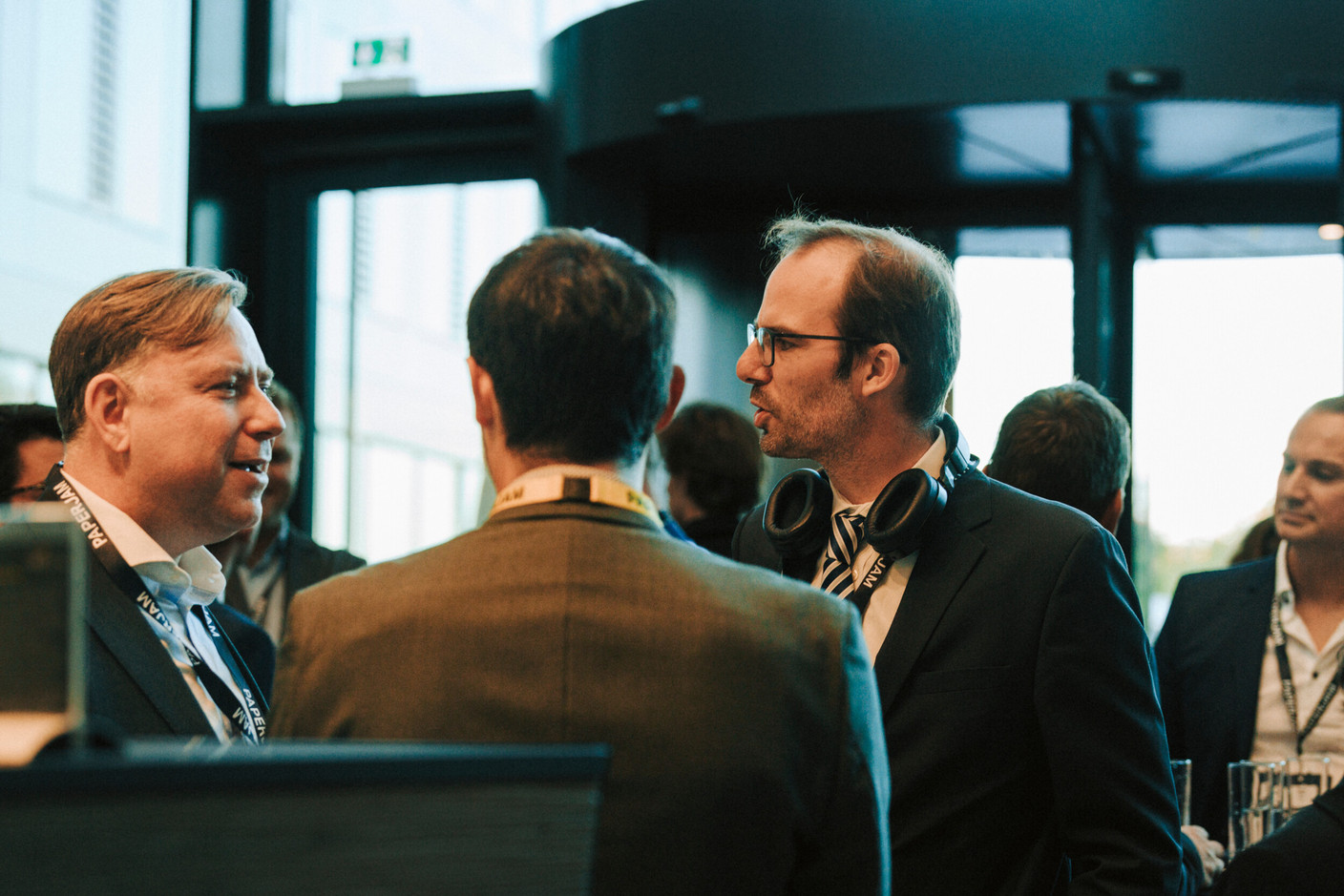 Benoit Biliotte (Adveez) on the right. (Photo: Julian Pierrot/Paperjam)