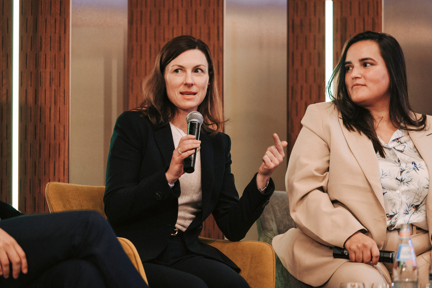 Lisa Pataki (SES) and Maria João (Monnett Social). (Photo: Julian Pierrot/Paperjam)