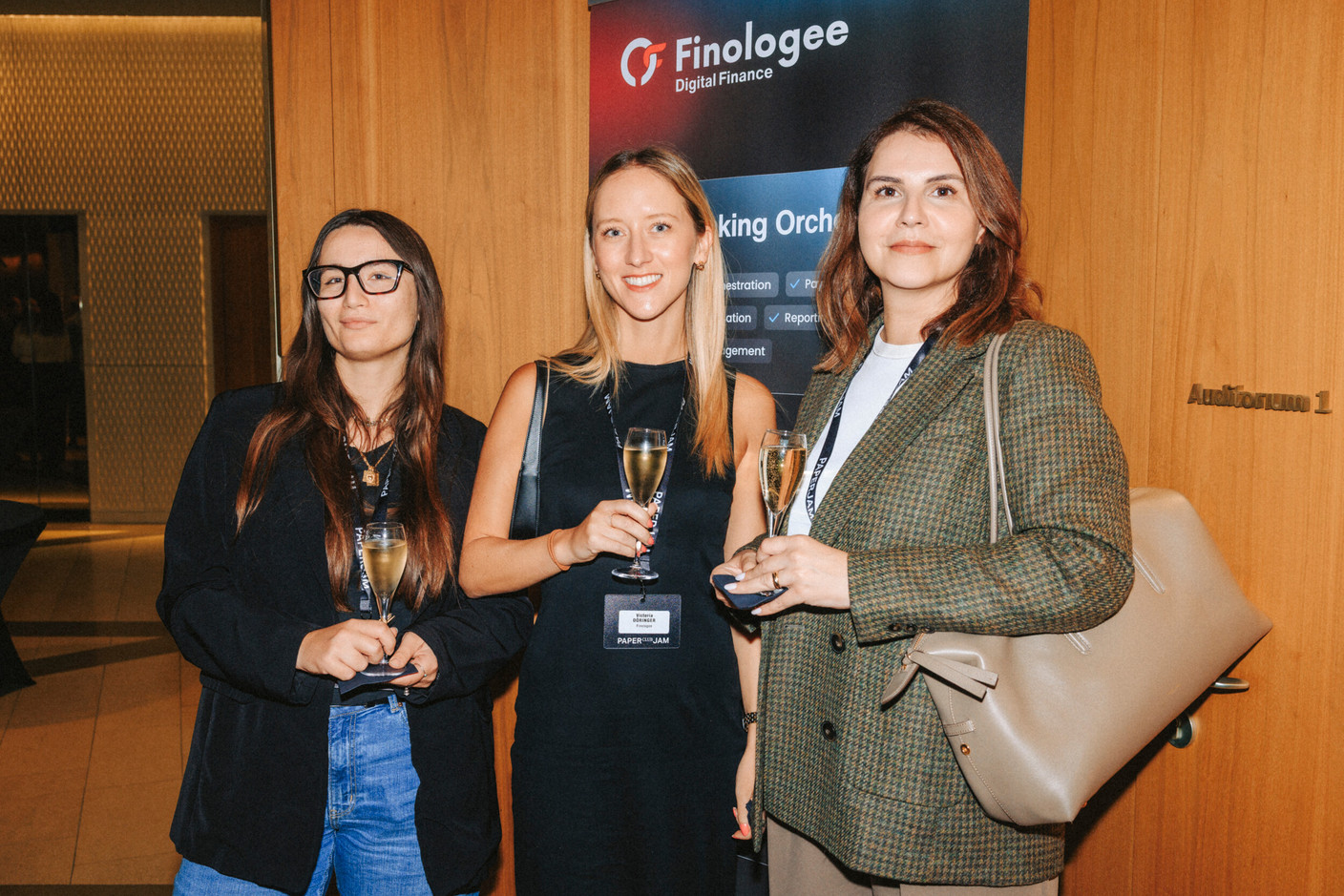Eleonora Cassella, Victoria Döringer and Elisa Prado (Finologee). (Photo: Julian Pierrot/Paperjam)