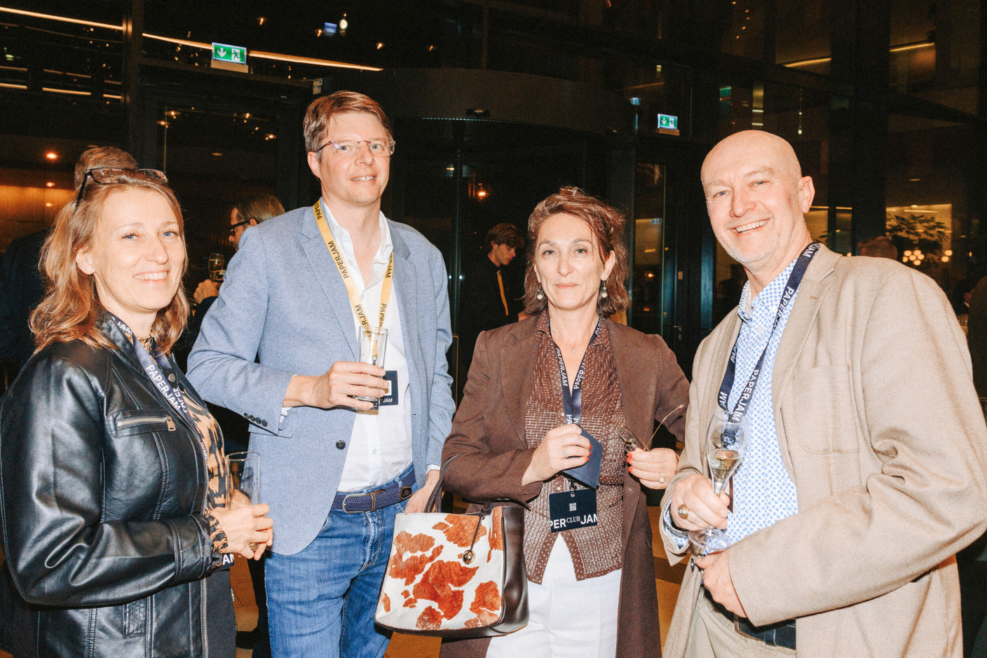 Marianne Martin (Wisag), Etienne Velasti (Paperjam), Marie-Hedwige El-Khoury and Charles Boniver (Forvis Mazars). (Photo: Julian Pierrot/Paperjam)