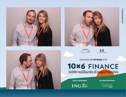 Julien Bertucci (SNHBM) et Céline Lellig (Aviva Investors) photobooth.lu