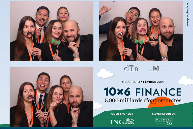 Alison Didier et Dominique Carbon (Talantlers), Namkhai Narankhuu (ING), Alexie Spangenberg (Groupe Castel) et Julien Lion photobooth.lu