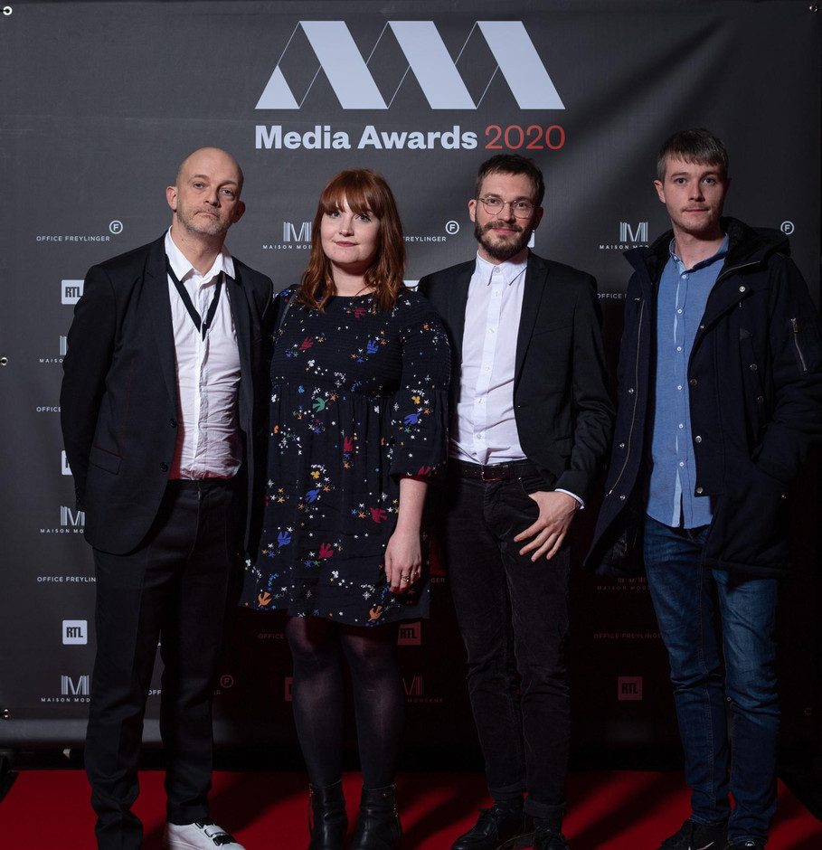 Alain Cunis, Paloma Biancato, Adrien Schuster et Gauthier Gobert (Binsfeld) (Photo: Nader Ghavami)