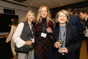 Anne Charlier (Randstad - Risermart), Béatrice Charlier (P'OP) and Magali Zuber (Cometes) at the Paperjam 10x6 Future of Work event at Kinepolis Kirchberg, 28 January 2025. Photo: Eva Krins/Maison Moderne