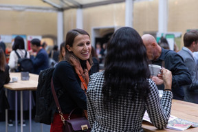 Attendees during European Microfinance Week at Neumünster Abbey, 15 November 2023. Photo: Romain Gamba / Maison Moderne