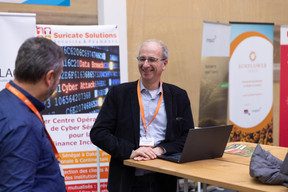 Jean-Louis Perrier (Suricate Solutions, Luxembourg) during the European Microfinance Week at Neumünster Abbey, 15 November 2023. Photo: Romain Gamba / Maison Moderne