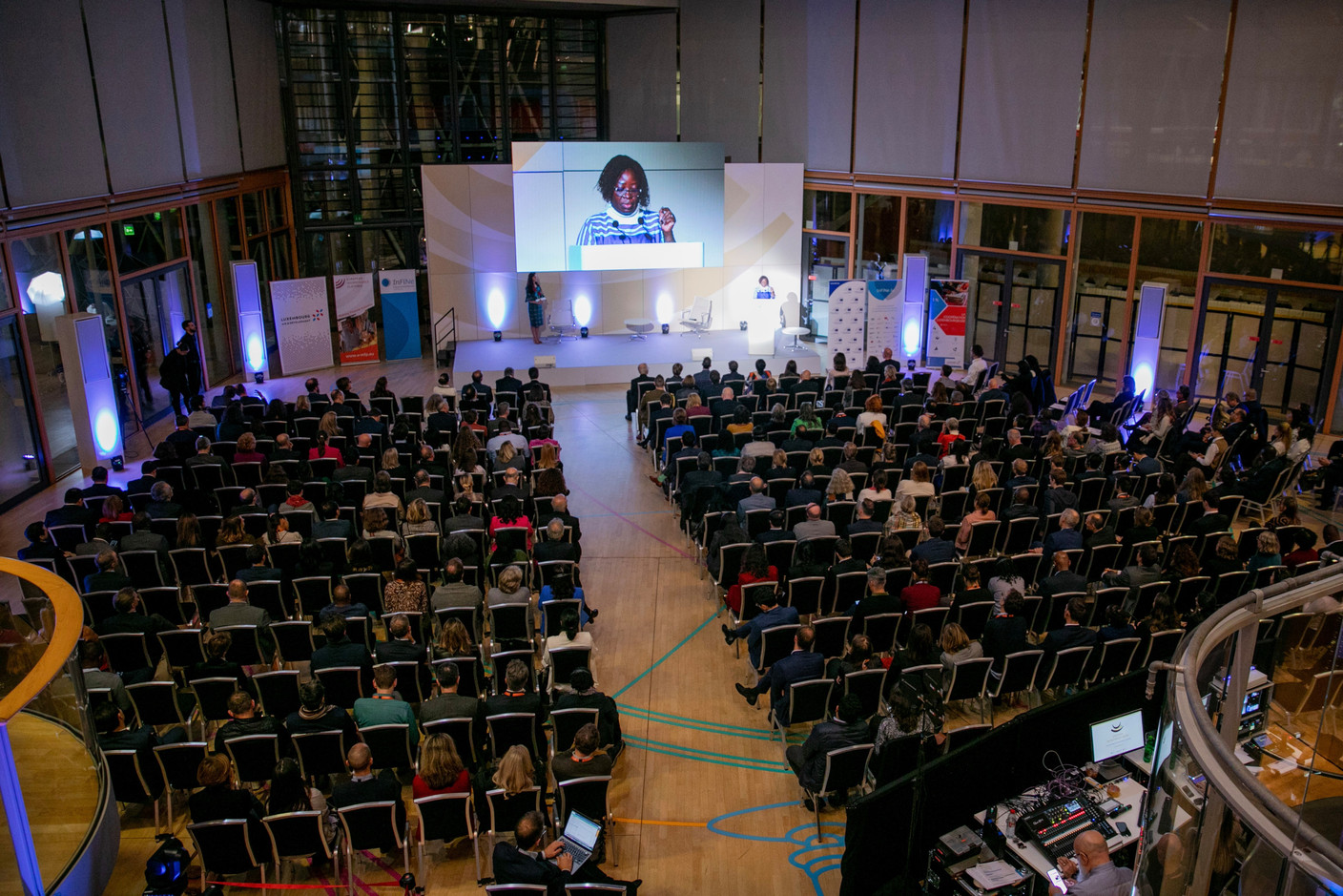 Attendees at the 2023 European Microfinance Award ceremony, hosted by the EIB on 16 November 2023. Photo: Infine