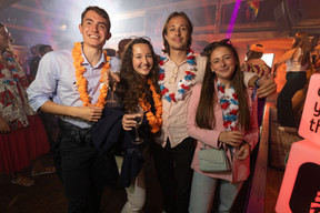 ING team members Vladandre Pierraumont, Laurie Salançon, Arnaud Martin and Ava Fontille at Delano’s summer party, 13 July 2023. Photo: Guy Wolff/Maison Moderne
