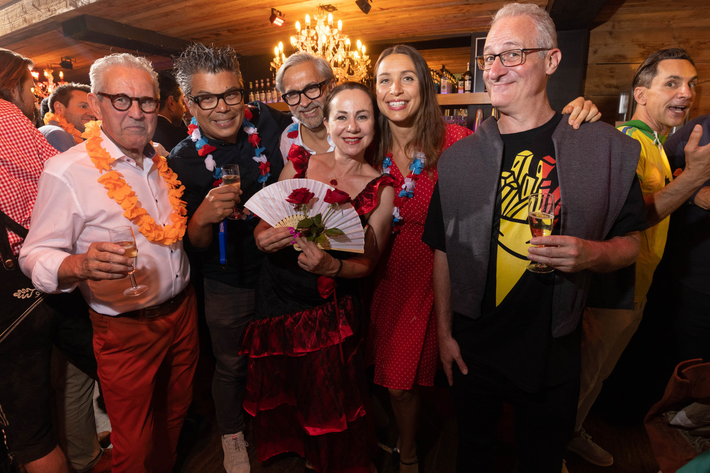 Denis Fellens (Interlycées), Sumo, Mike Koedinger (Maison Moderne), Marta Vesela (ATSL), Lenka Kopecka (Apex) et Aaron Grunwald (Delano). Photo: Guy Wolff/Maison Moderne