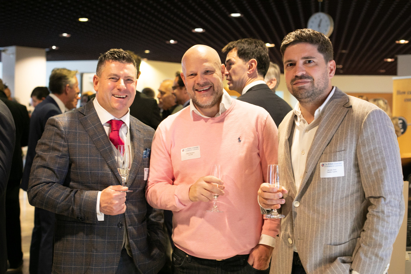 Ross Thomson, Ocorian (centre), Jérôme Absil, Oakley Capital (on right). Photo: Matic Zorman / Maison Moderne