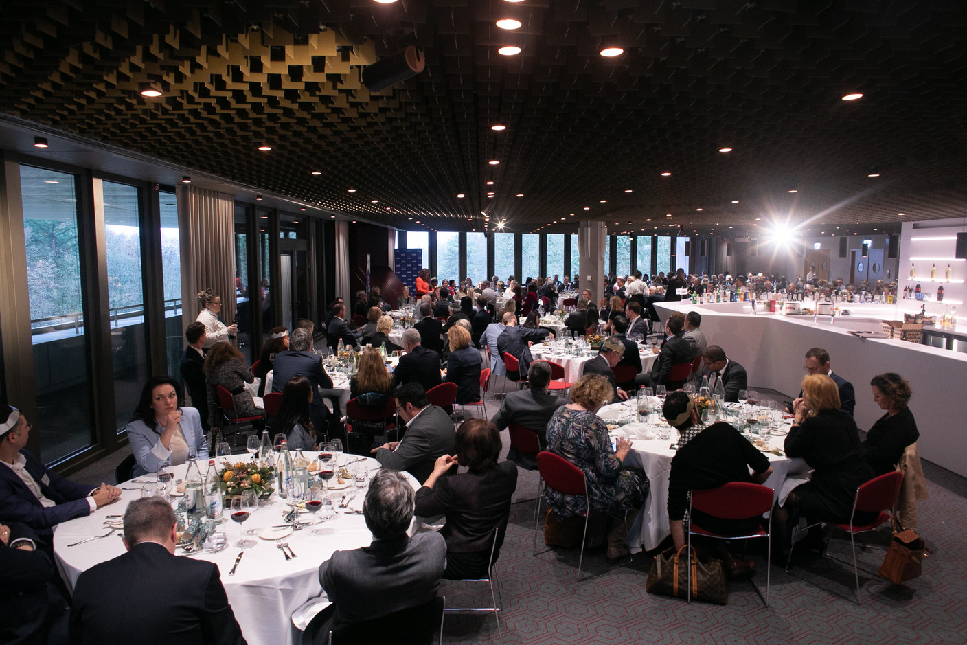 The British Chamber of Commerce for Luxembourg’s annual Christmas luncheon took place at the Hémicycle in Kirchberg, 8 December 2023. Photo: Matic Zorman / Maison Moderne