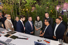 Crown Prince Guillaume meets startups with Lex Delles (minister for economic affairs, DP) and Iliana Ivanova (European Commission). Photos: Eva Krins, Marie Russillo and Romain Gamba