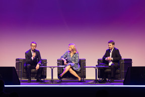 Ronan Vander Elst (Deloitte), Merete Clausen (European Commission) and Chris Webb (HSBC). Photos: Eva Krins, Marie Russillo and Romain Gamba