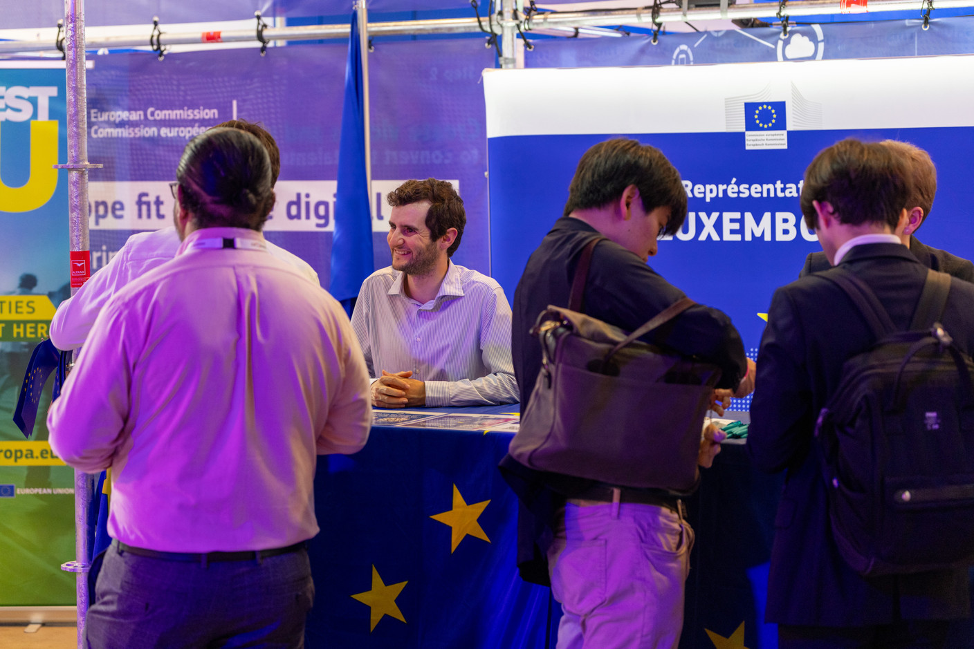 The European Commission stand at Nexus2050. Photos: Eva Krins, Marie Russillo and Romain Gamba