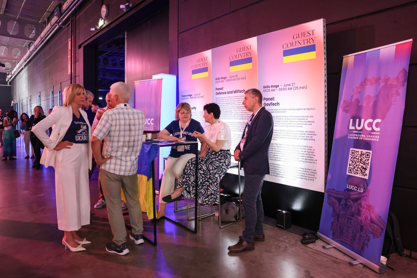The Ukraine stand, the guest country at this first edition of Nexus2050. Photos: Eva Krins, Marie Russillo and Romain Gamba
