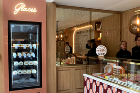 Tubs of ice cream complete the offer. Photo: Paperjam