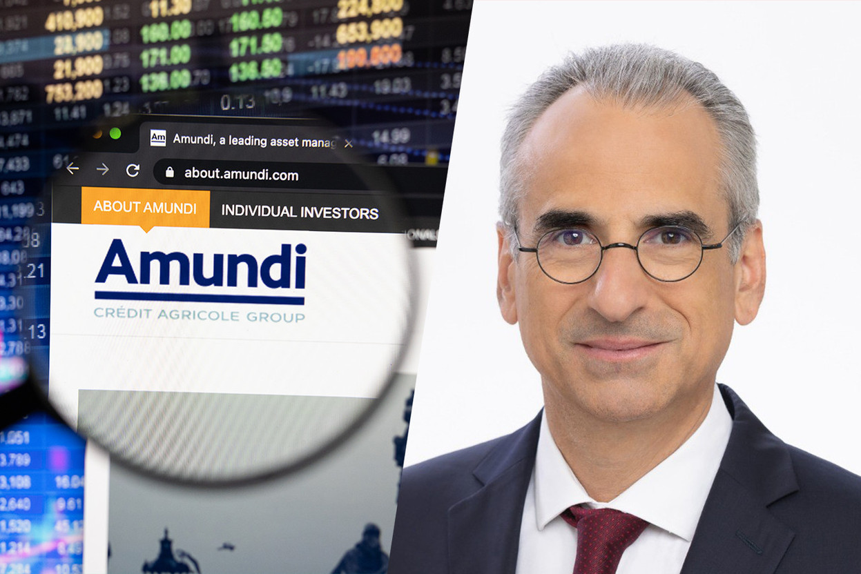 Pierre Jond started as CEO of Amundi Luxembourg on 1 September 2023. Photos: Shutterstock; Aumndi. Montage: Maison Moderne