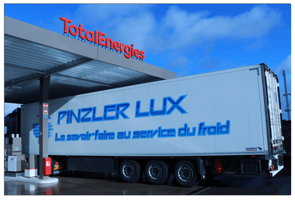 Pinzler Lux convertit une partie de sa flotte au HVO100. (Photo: TotalEnergies)