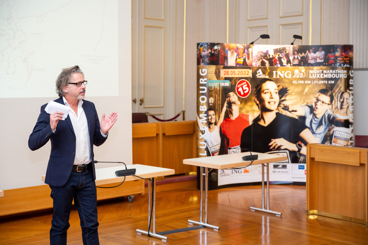 Erich François presented the 15th edition of his marathon on Tuesday 3 May.  (Photo: Romain Gamba/Maison Moderne)