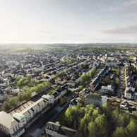 Vue aérienne du quartier Belair, situé à l’ouest du centre-ville de Luxembourg ((Illustration: Secchi Smith pour Dagli+))