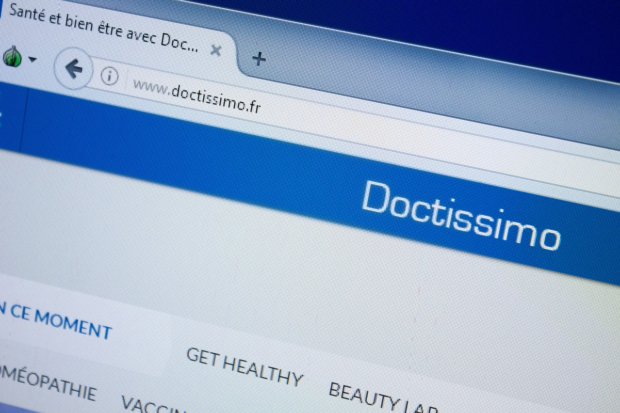 Un des principaux concurrents européens de Doctena, la française Doctissimo, subit les foudres d’une ONG de défense de la protection des données. (Photo: Shutterstock)