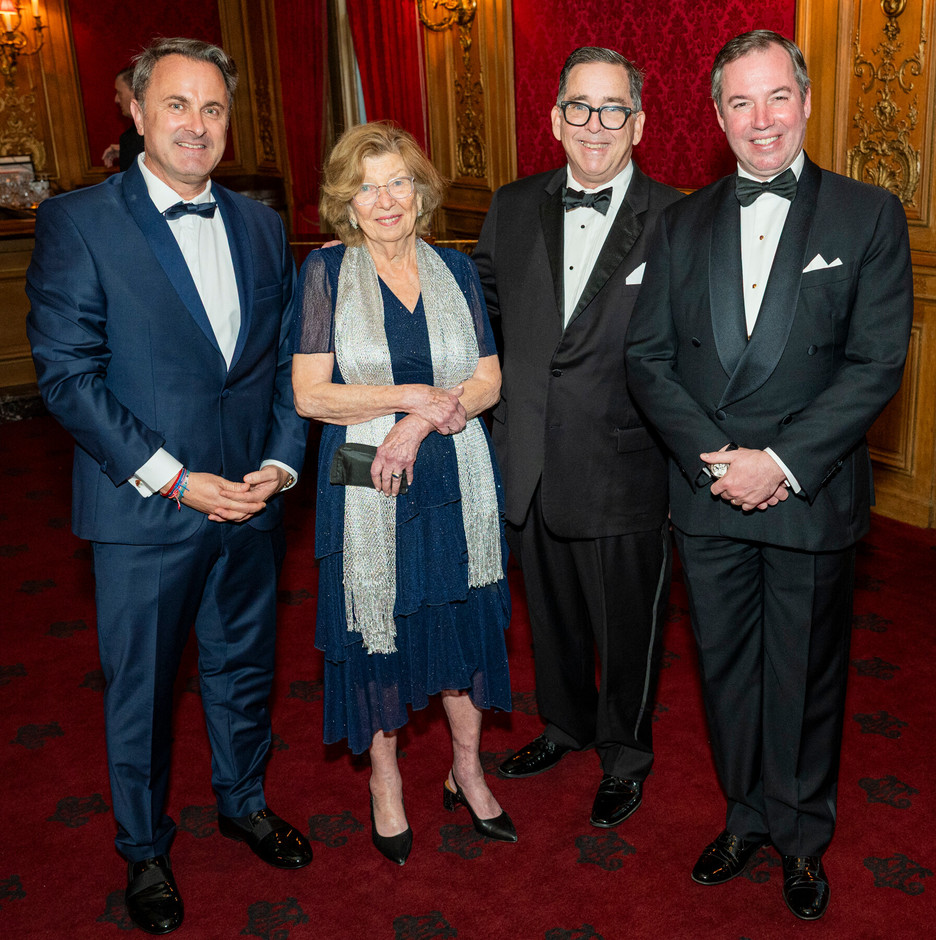 Minister of Foreign Trade Xavier Bettel (left) and HRH Grand Duke Guillaume (right). (Photo: LACC)