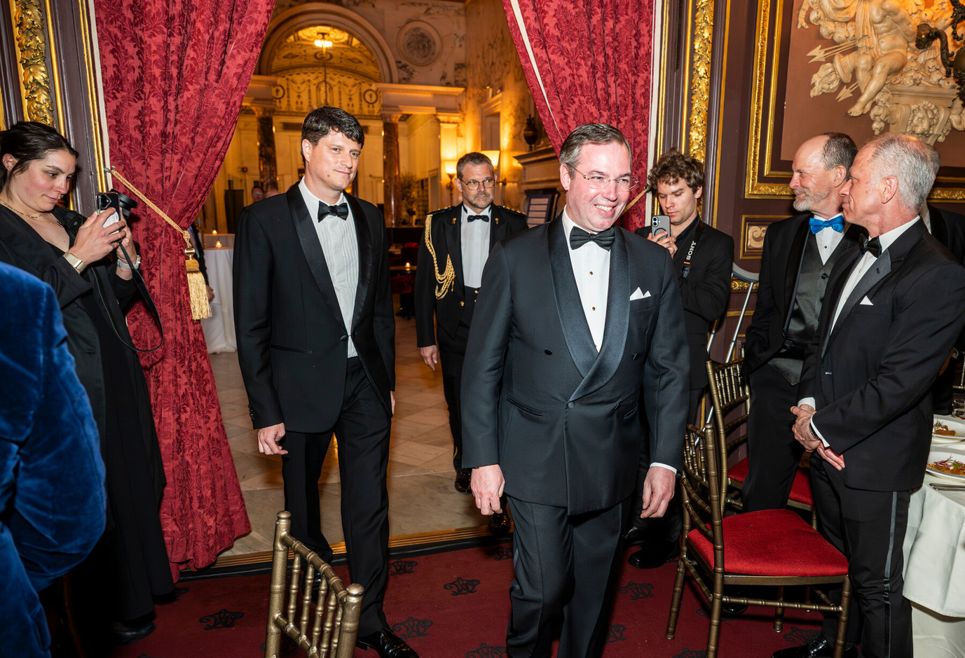 Luc Decker, Consul General in New York, and HRH Grand Duke Guillaume. (Photo: LACC)