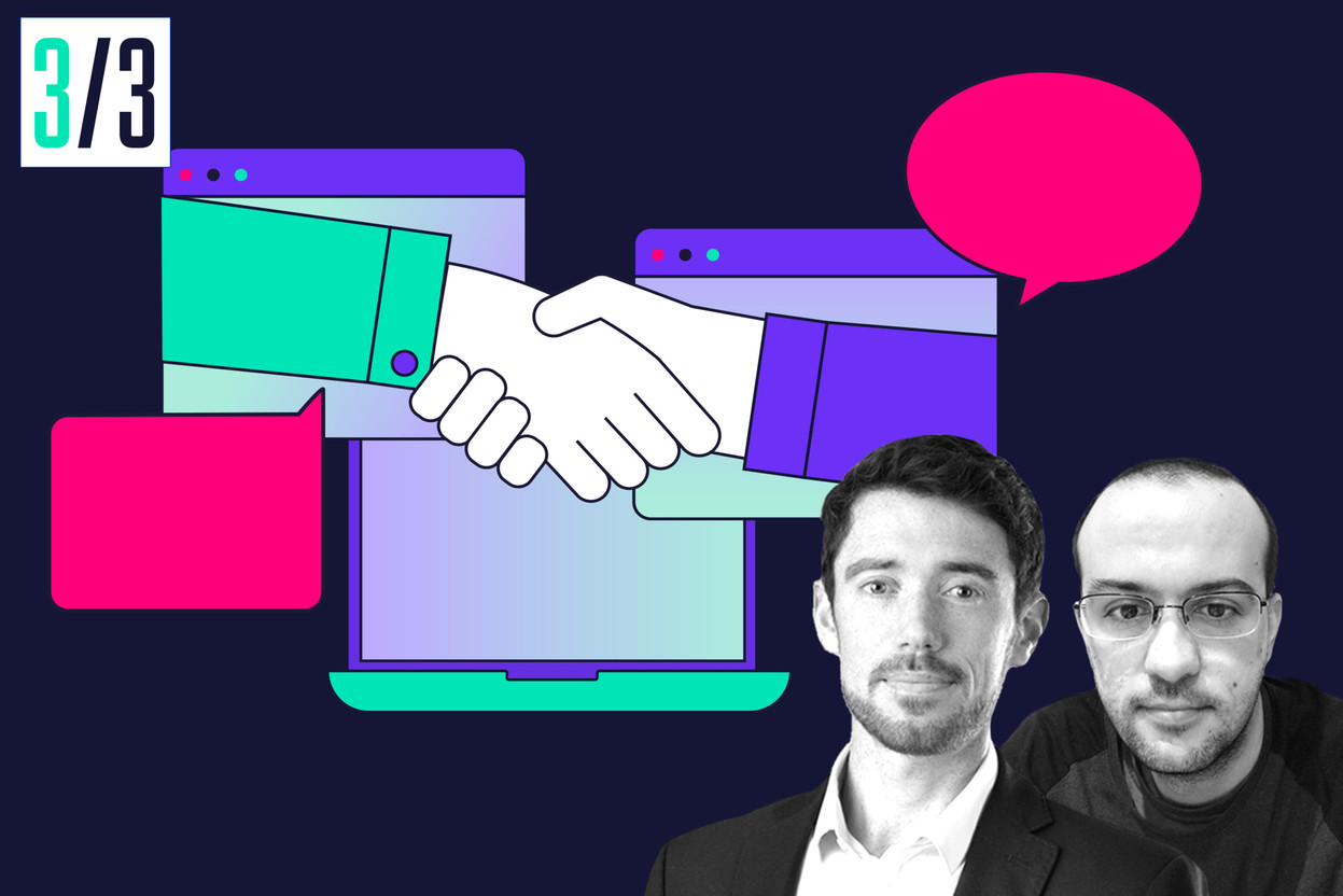 Brice Zossi (Head of Technology) et Silvio Cardoso (développeur) nous parlent de leur recherche . (Crédit: Maison Moderne)